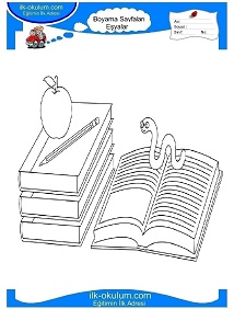 Çocuklar İçin Kitap Boyama Sayfaları 